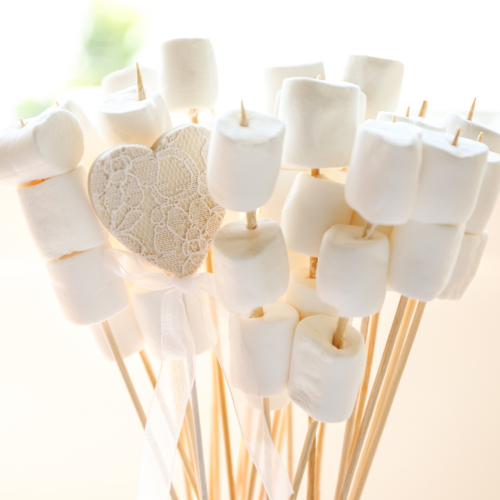 Marshmallows met stokjes