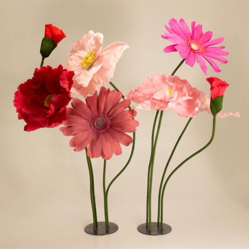 Oversized flowers "Deux Fleurs"