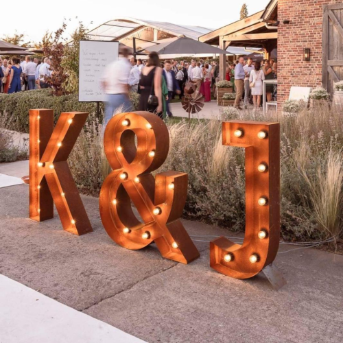 Lichtletter Cortenstaal - 1 stuk extra