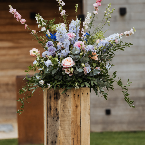 Houten zuilen - set van 3